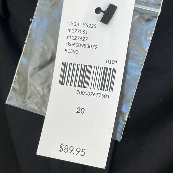 NEW Lane Bryant Womens Plus 20 Perfect Drape Wide Leg Black Pants High Rise - Picture 6 of 9